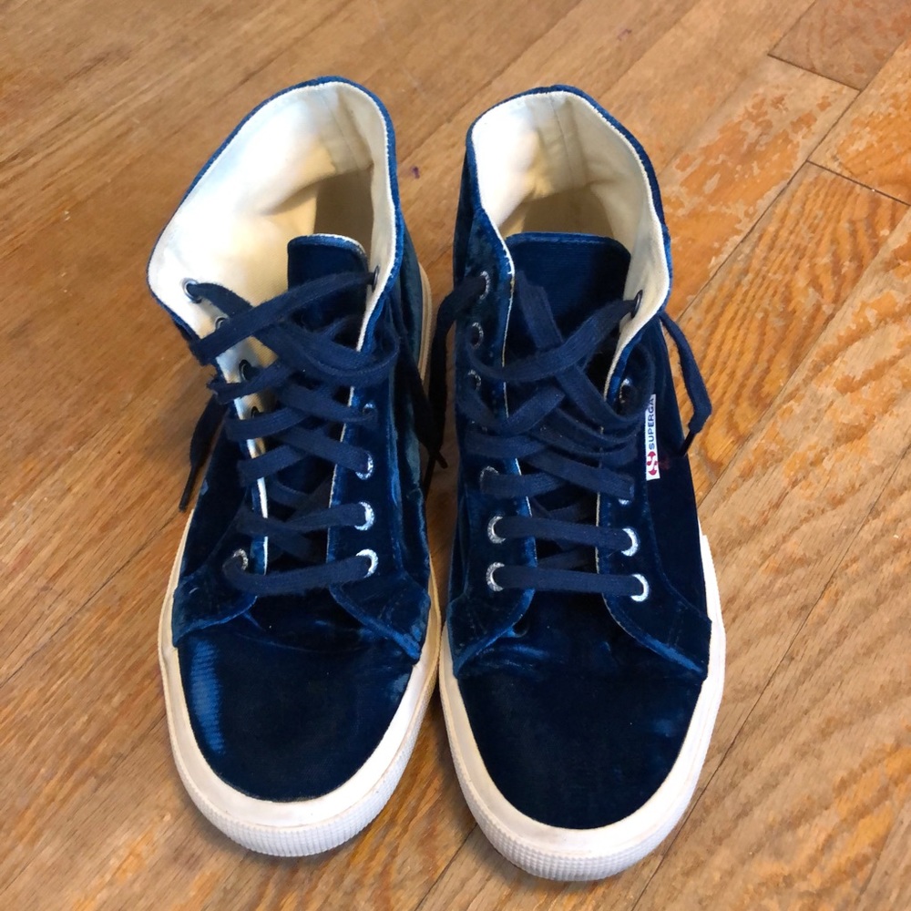 Blue Velvet High-top Supergas